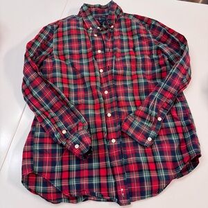 Ralph Lauren Classic Red and Green Plaid Button Down Shirt